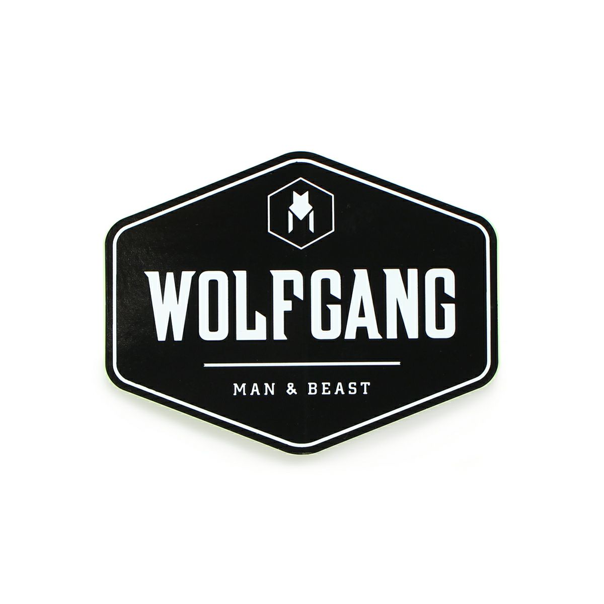 HexLogo BLACK STICKER x 2枚 | WOLFGANG