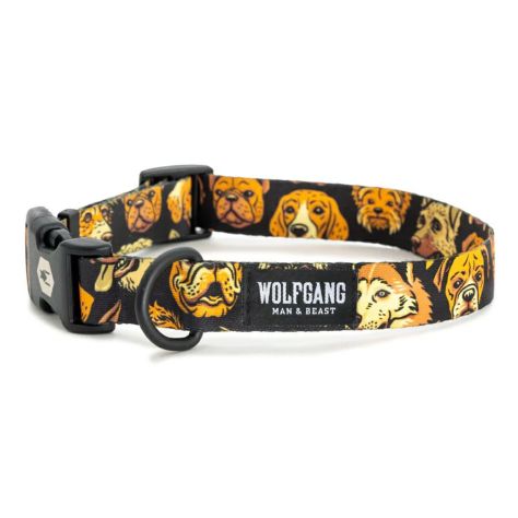 もんもこ【新品】wolfg首輪Lとリード183cm MIXTAPE ウルフギャング WOLFGANG 首輪 大型犬用 Lサイズ 首輪犬 カラー